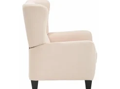 Poltrona|Loft24 Alessa | Poltrona em Microfibra Creme Branco