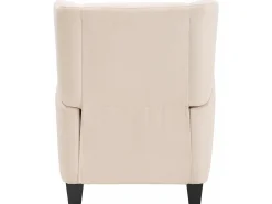 Poltrona|Loft24 Alessa | Poltrona em Microfibra Creme Branco