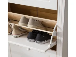 Móvel De Arrumação|Sapateira|Loft24 Anita | Sapateira com 3 abas em Pinho Branco
