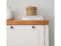 Móvel De Arrumação|Sapateira|Loft24 Anita | Sapateira com 3 abas em Pinho Branco