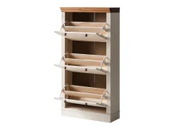 Móvel De Arrumação|Sapateira|Loft24 Anita | Sapateira com 3 abas em Pinho Branco