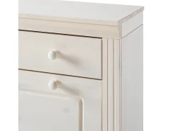 Móvel De Arrumação|Sapateira|Loft24 Anita | Sapateira com 2 Abas e 1 Gaveta em Pinho Branco