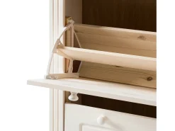 Móvel De Arrumação|Sapateira|Loft24 Anita | Sapateira com 2 Abas e 1 Gaveta em Pinho Branco