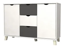 Saldosystocks Aparador 2 Portas e 3 Gavetas DN, 120x82cm^ Móvel De Tv