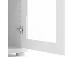 Dmora Aparador Ampezzo, Buffet de sala, Aparador de sala, Despensa de cozinha, 89x40 h113 cm,^ Vitrina