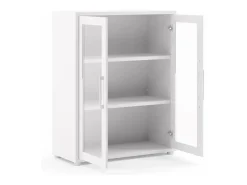 Dmora Aparador Ampezzo, Buffet de sala, Aparador de sala, Despensa de cozinha, 89x40 h113 cm,^ Vitrina