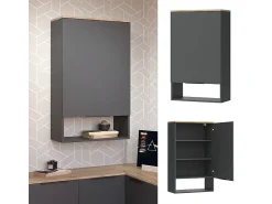 Prateleira|Vicco Aparador antracite 60x30x100 wido Cinza antracite