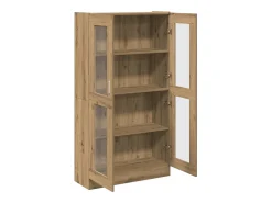 vidaxl Aparador Artisan Carvalho 82,5x30,5x150 cm Madeira Engenheirada^ Vitrina