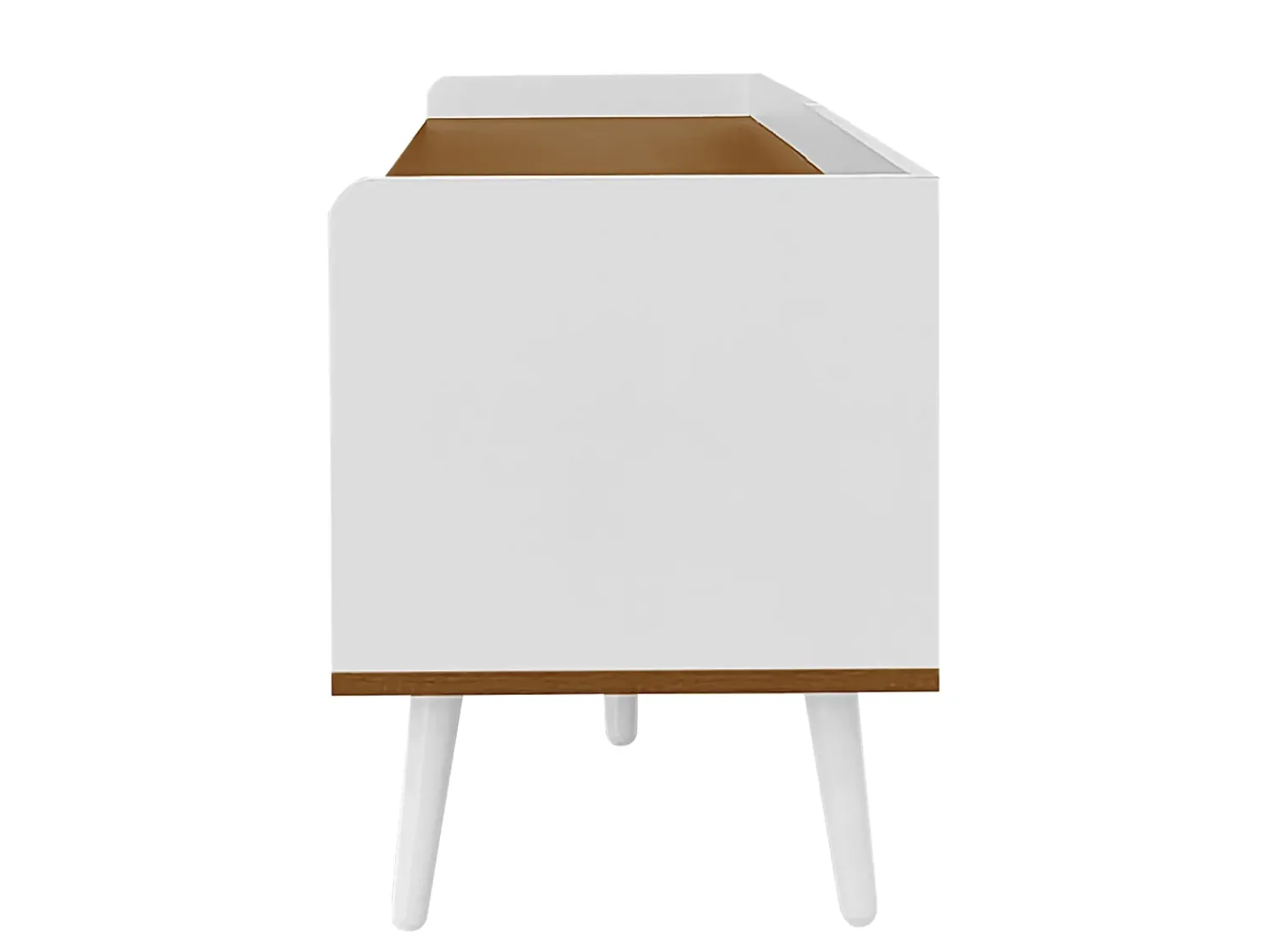 Aparador baixo de 3 portas com prateleira, 160 cm de altura, para TV, moderno, ideal para sala de estar, na cor branca.^ Móvel De Tv