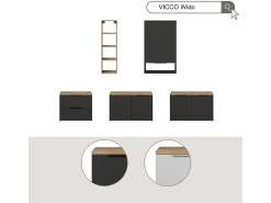 Vicco Aparador /sonoma 60x30x100 wido^ Prateleira