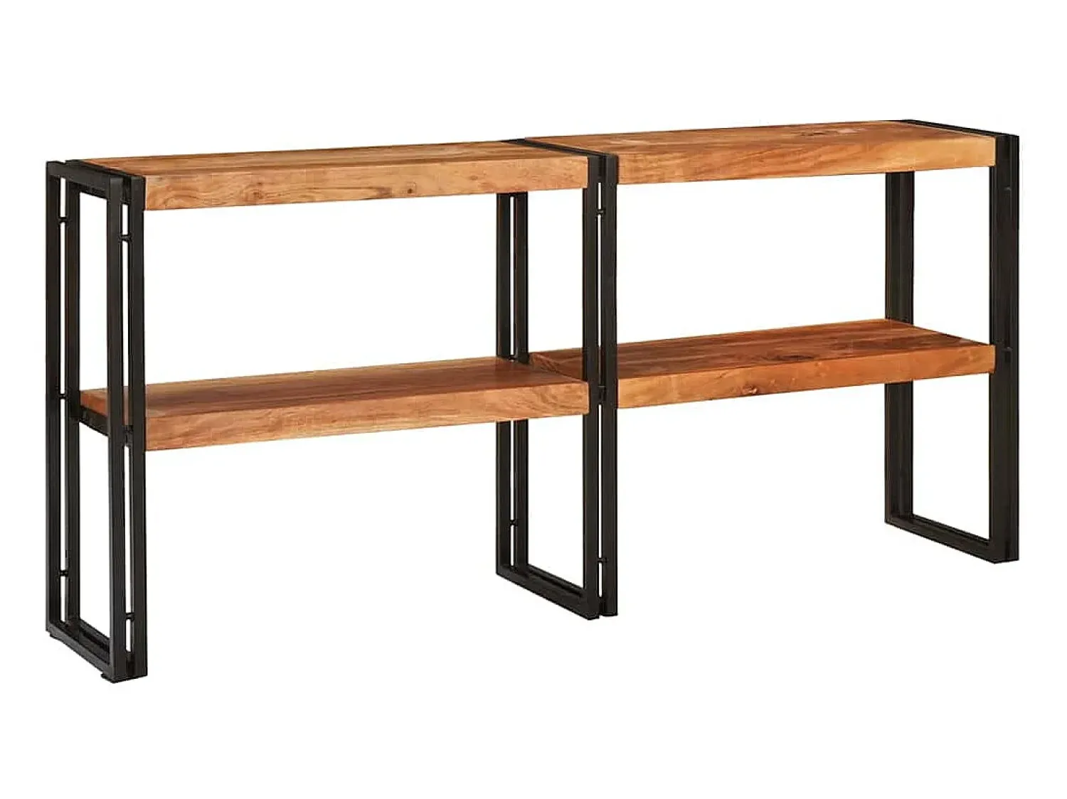 Clearance vidaxl Aparador 160 x 33 x 75 cm Madeira Sólida de Acácia Castanho