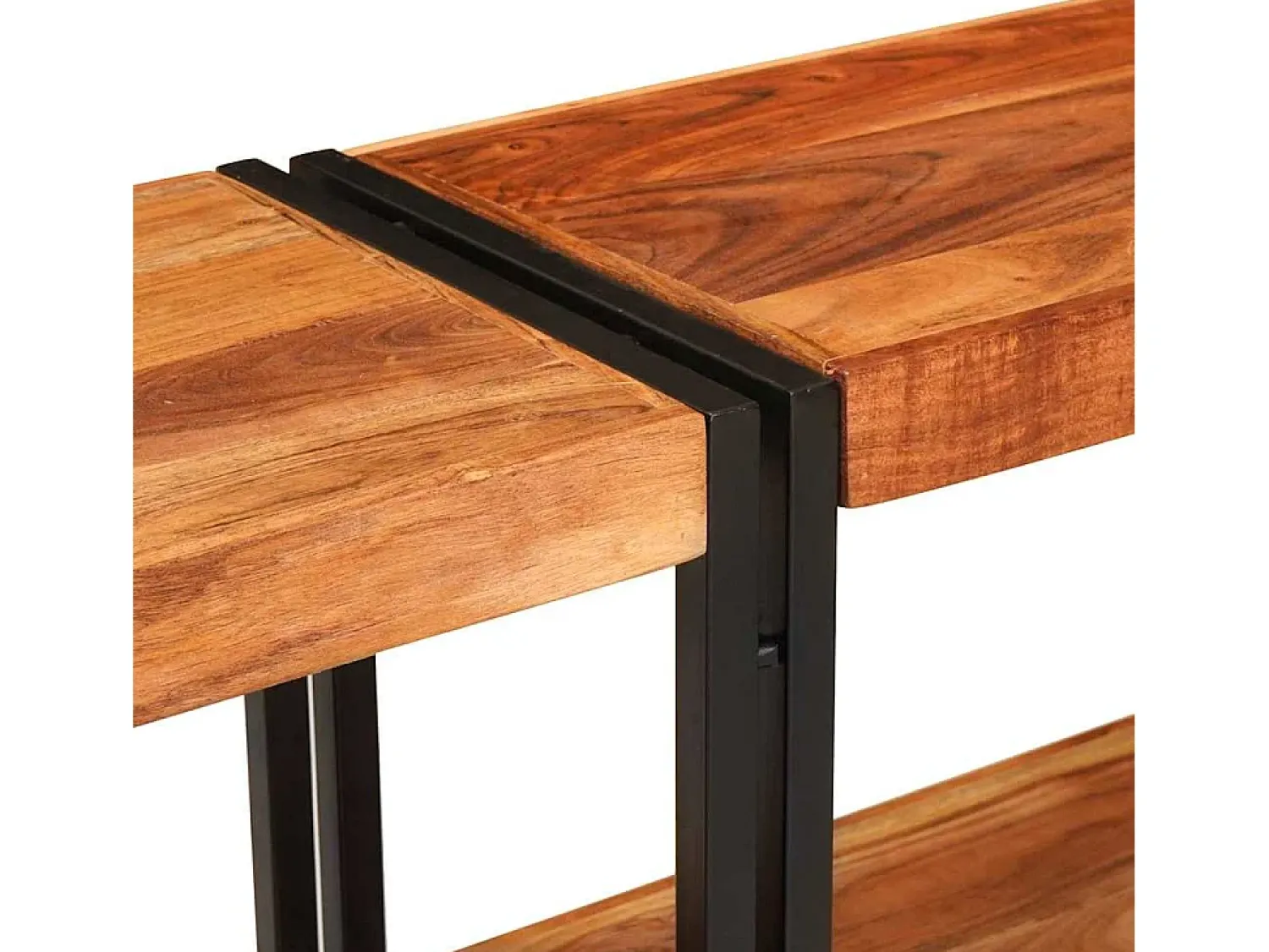 Clearance vidaxl Aparador 160 x 33 x 75 cm Madeira Sólida de Acácia Castanho