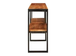 Clearance vidaxl Aparador 160 x 33 x 75 cm Madeira Sólida de Acácia Castanho
