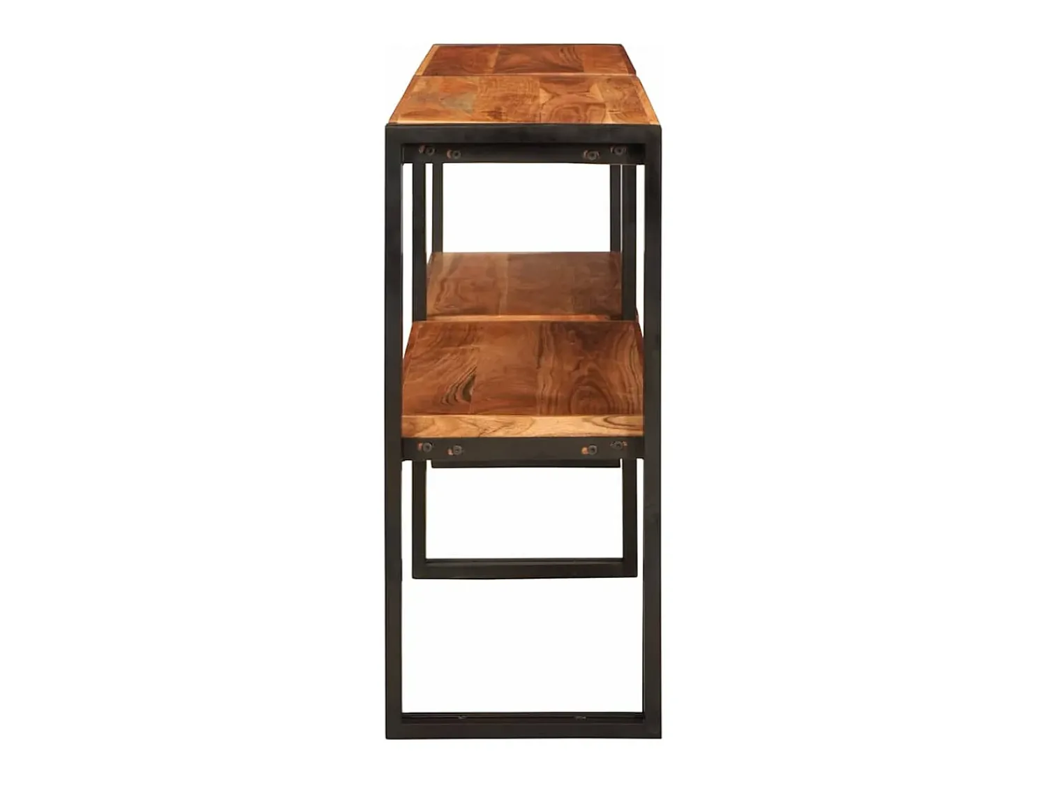 Clearance vidaxl Aparador 160 x 33 x 75 cm Madeira Sólida de Acácia Castanho