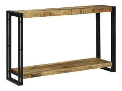 Consola|vidaxl Aparador 120 x 33 x 75 cm Madeira de manga maciça Castanho
