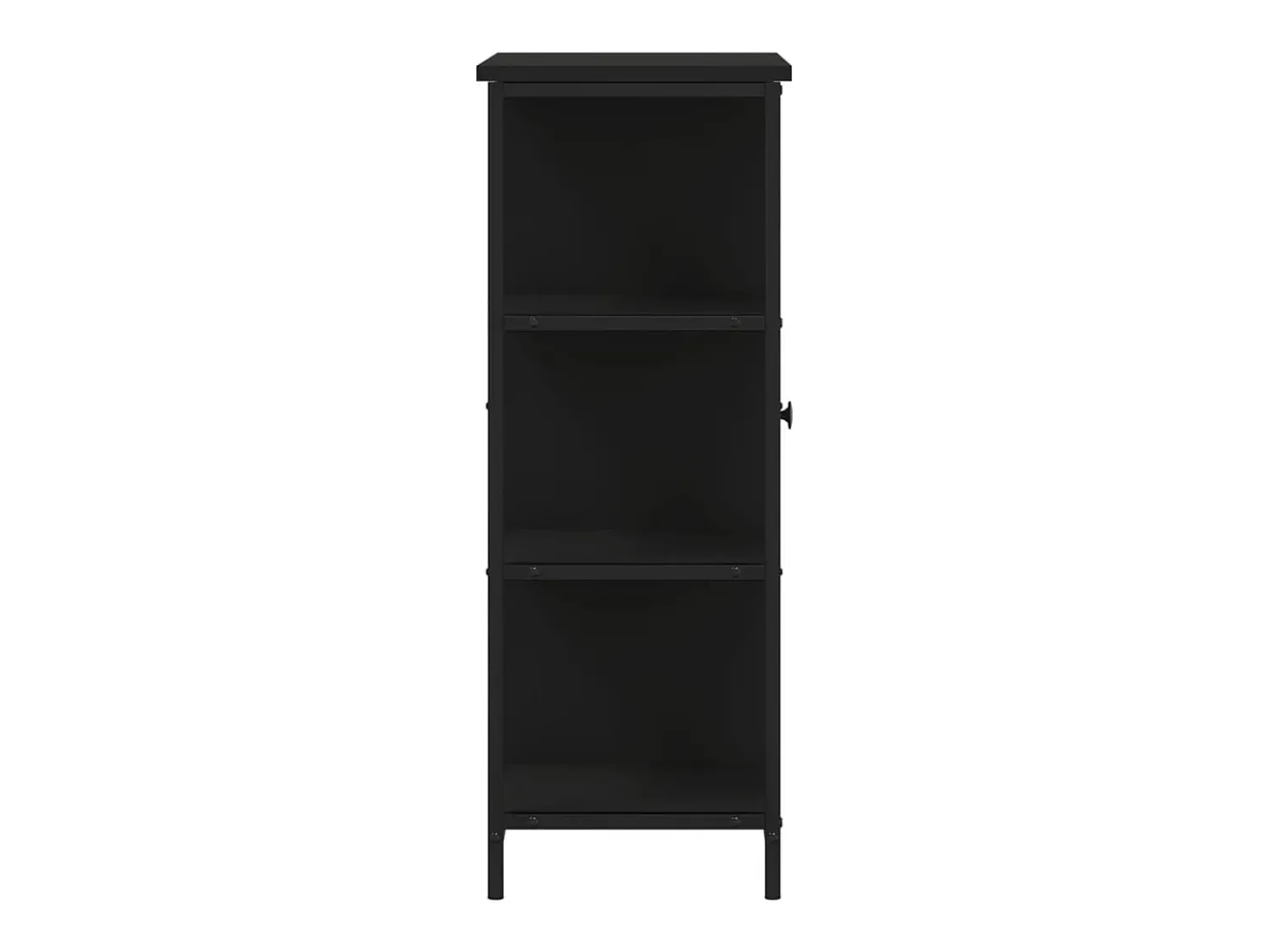 Banco|Mobikasa Aparador cômoda armário armário organizador cozinha sala sala 70 x 30 x 80 cm madeira trabalhada preta 02_0036092 Preto