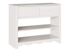Consola*vidaxl Aparador com gaveta Drammen 89,5 x 37 x 73 cm Branco