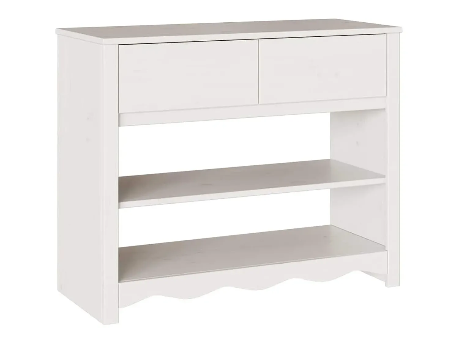 Consola*vidaxl Aparador com gaveta Drammen 89,5 x 37 x 73 cm Branco