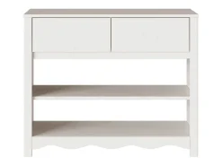 Consola*vidaxl Aparador com gaveta Drammen 89,5 x 37 x 73 cm Branco