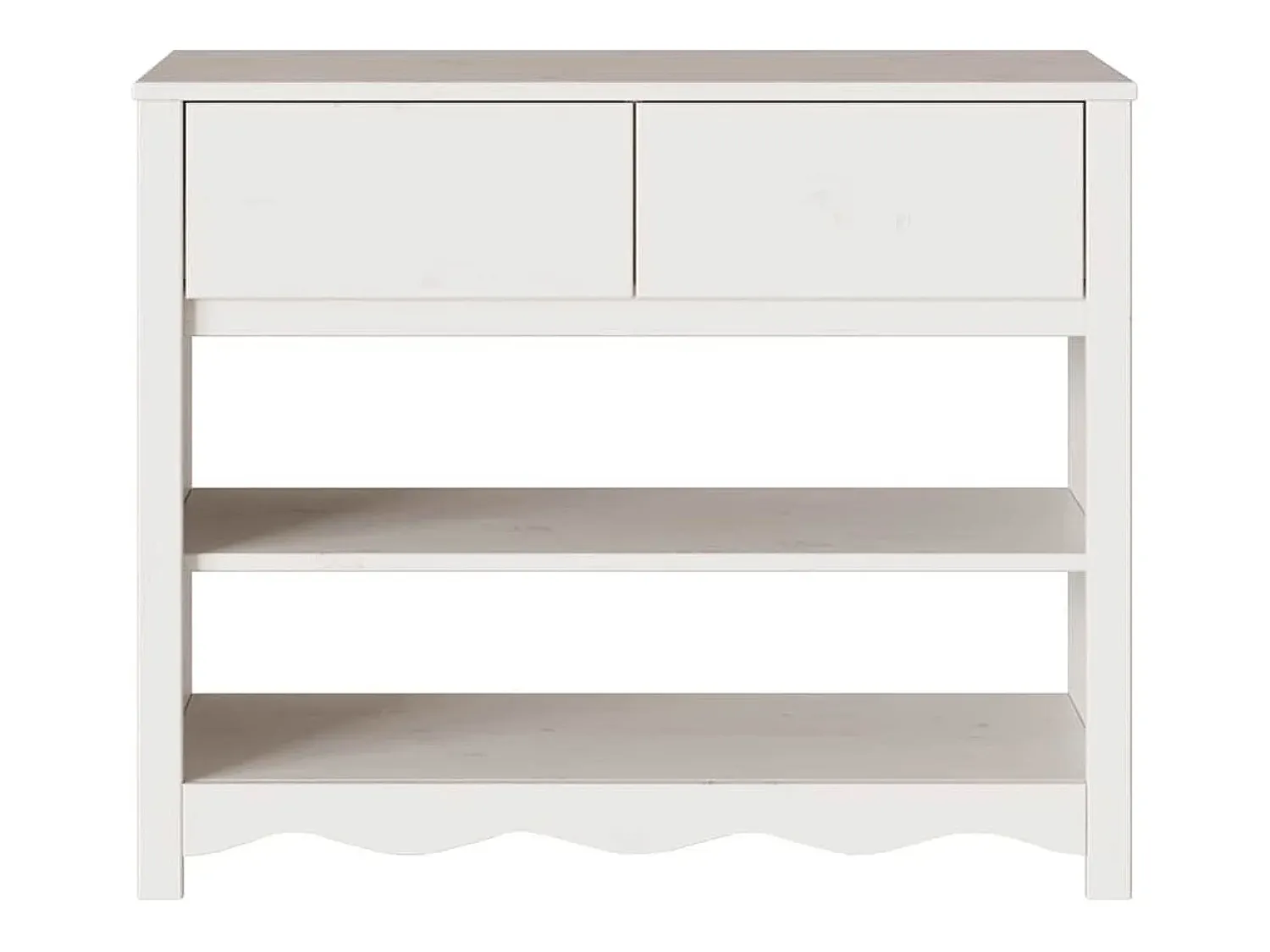 Consola*vidaxl Aparador com gaveta Drammen 89,5 x 37 x 73 cm Branco