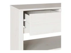 Consola*vidaxl Aparador com gaveta Drammen 89,5 x 37 x 73 cm Branco