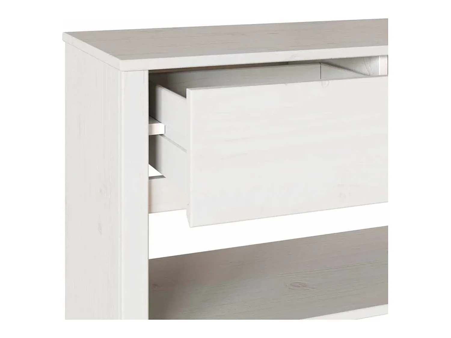 Consola*vidaxl Aparador com gaveta Drammen 89,5 x 37 x 73 cm Branco