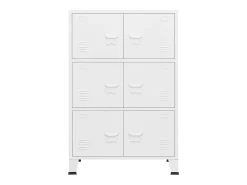 vidaxl Aparador de arrumação industrial 75x40x115 cm metal^ Acessórios De Arrumação