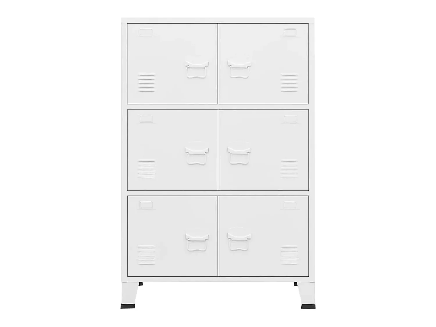 vidaxl Aparador de arrumação industrial 75x40x115 cm metal^ Acessórios De Arrumação