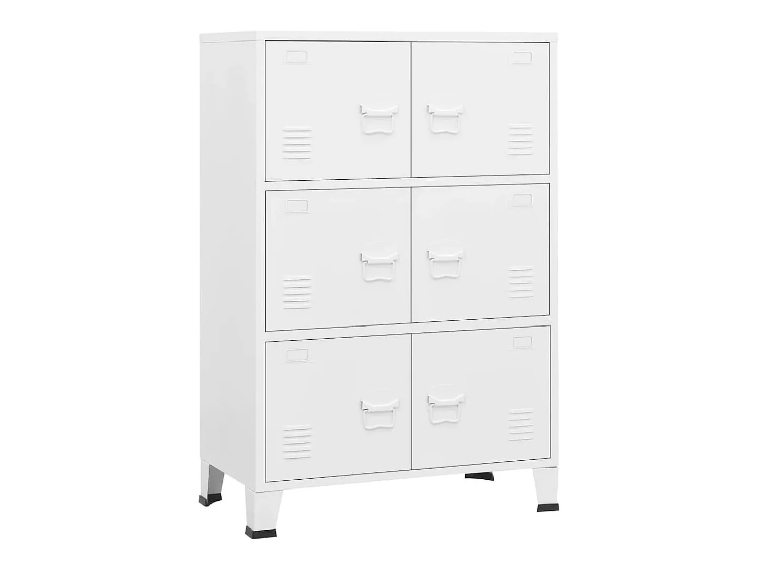 vidaxl Aparador de arrumação industrial 75x40x115 cm metal^ Acessórios De Arrumação