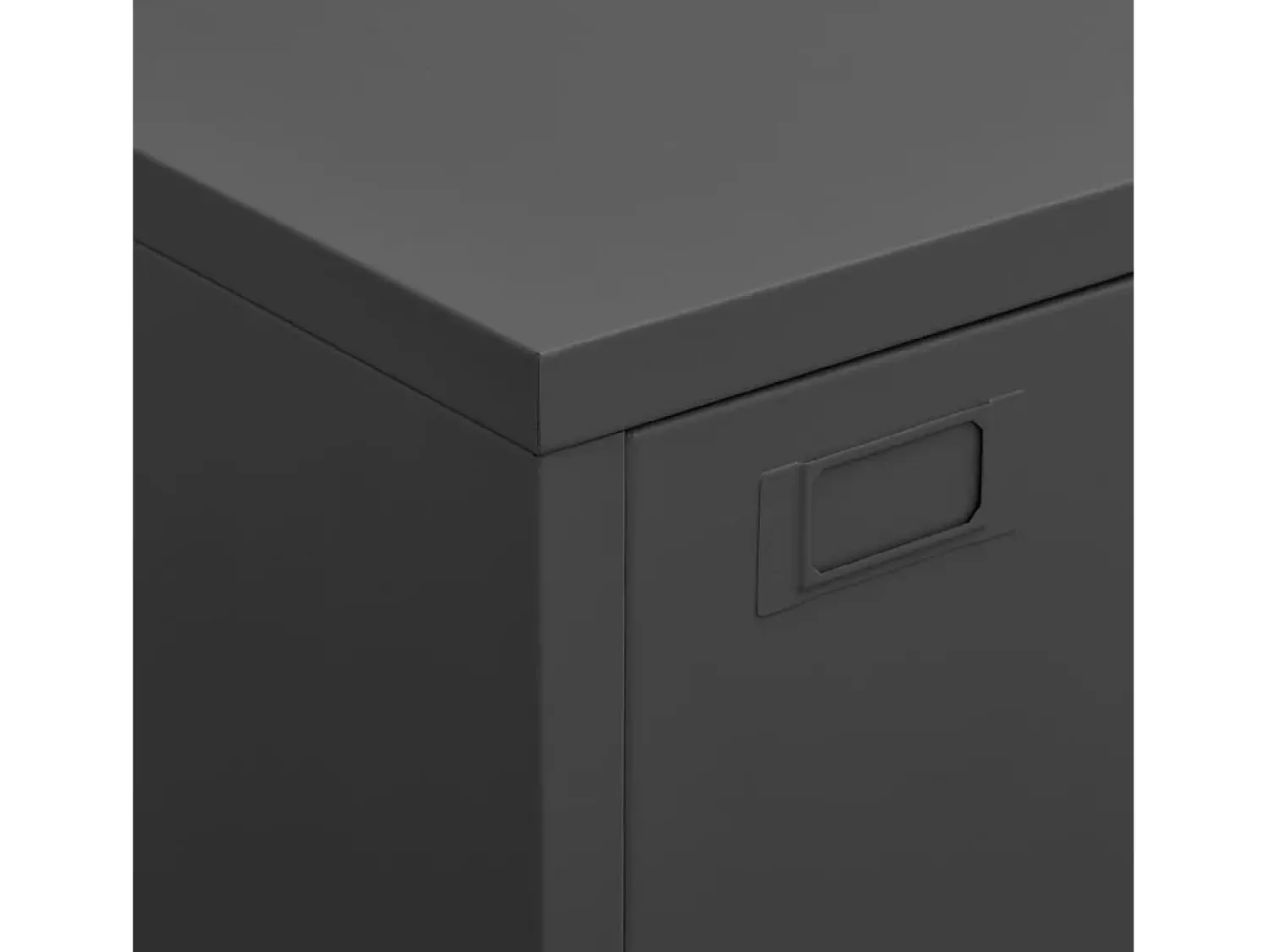 Acessórios De Arrumação|vidaxl Aparador de arrumação industrial 75x40x115 cm metal antracite Cinza antracite