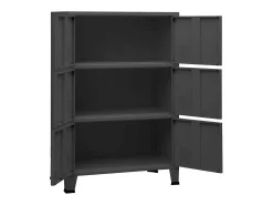 Acessórios De Arrumação|vidaxl Aparador de arrumação industrial 75x40x115 cm metal antracite Cinza antracite