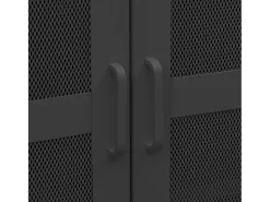 Acessórios De Arrumação|vidaxl Aparador de arrumação industrial 70x40x115 cm metal Preto
