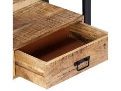 Móvel De Tv*Mobikasa Aparador de TV de design prático 150 cm madeira maciça de mangueira 2502013 Castanho