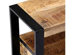Móvel De Tv*Mobikasa Aparador de TV de design prático 150 cm madeira maciça de mangueira 2502013 Castanho