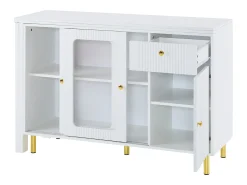 ModernLuxe Aparador moderno com tampo giratório retrátil - arrumação diversa - MDF -^ Móvel De Bar