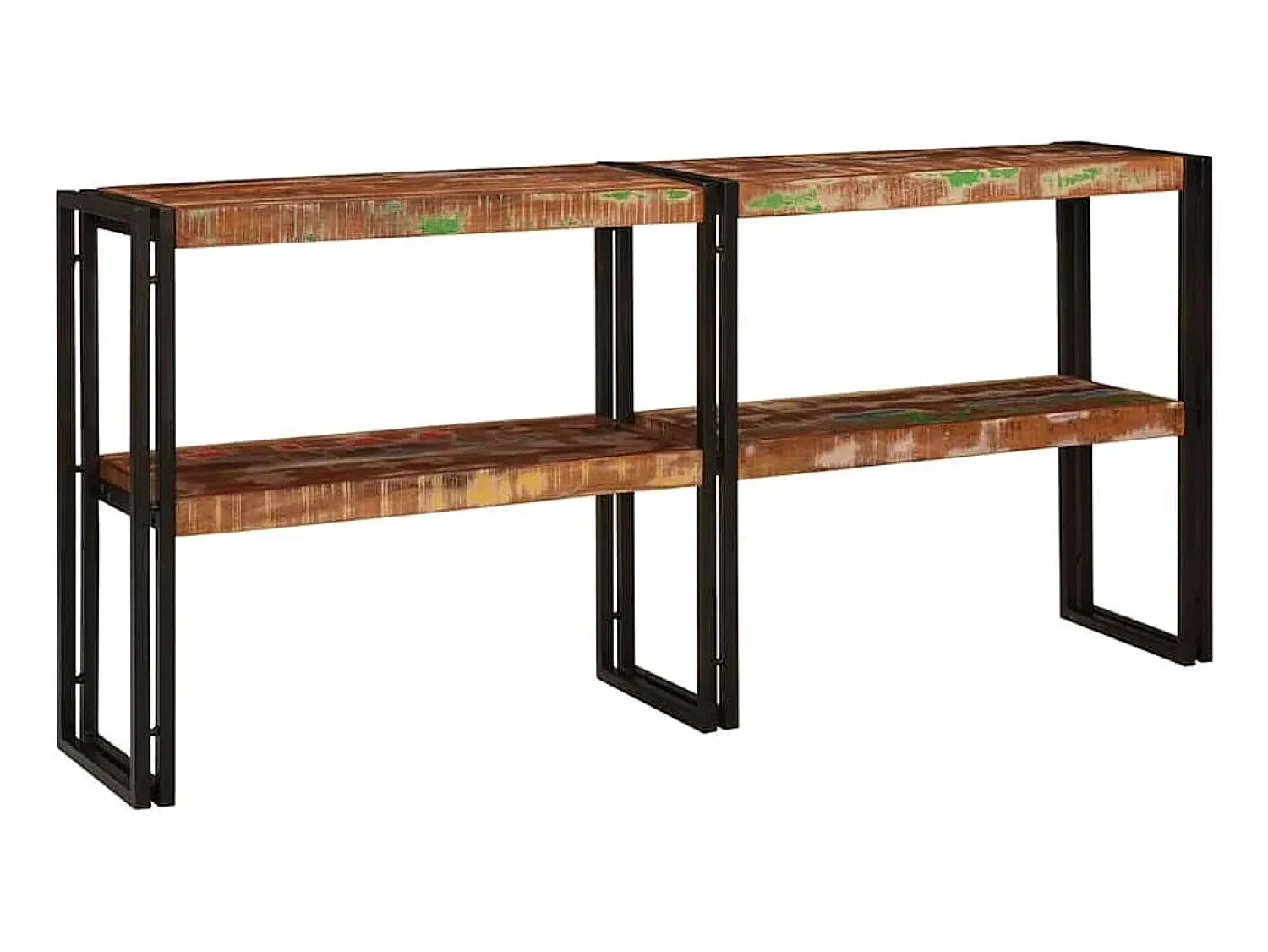 Consola*vidaxl Aparador Multicolor 160 x 33 x 75 cm Madeira Reforçada Sólida Multicor