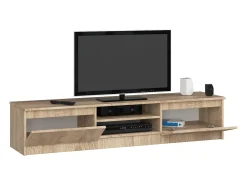 Sale Akord Aparador TV Sonoma Carvalho 160 cm - 2 Portas, 2 Prateleiras Taupe