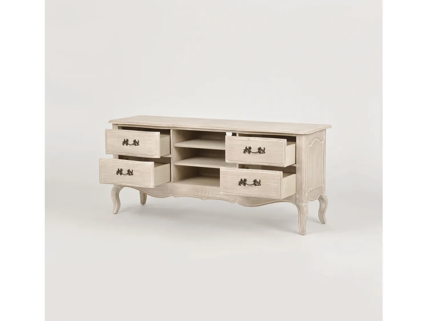 Móvel De Tv* Aparador 158x69x48 cm Venezia Bianco VEB834K Bege