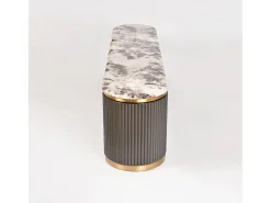 Aparador 200x50x40 cm cinza escuro Stilig ST916^ Móvel De Tv