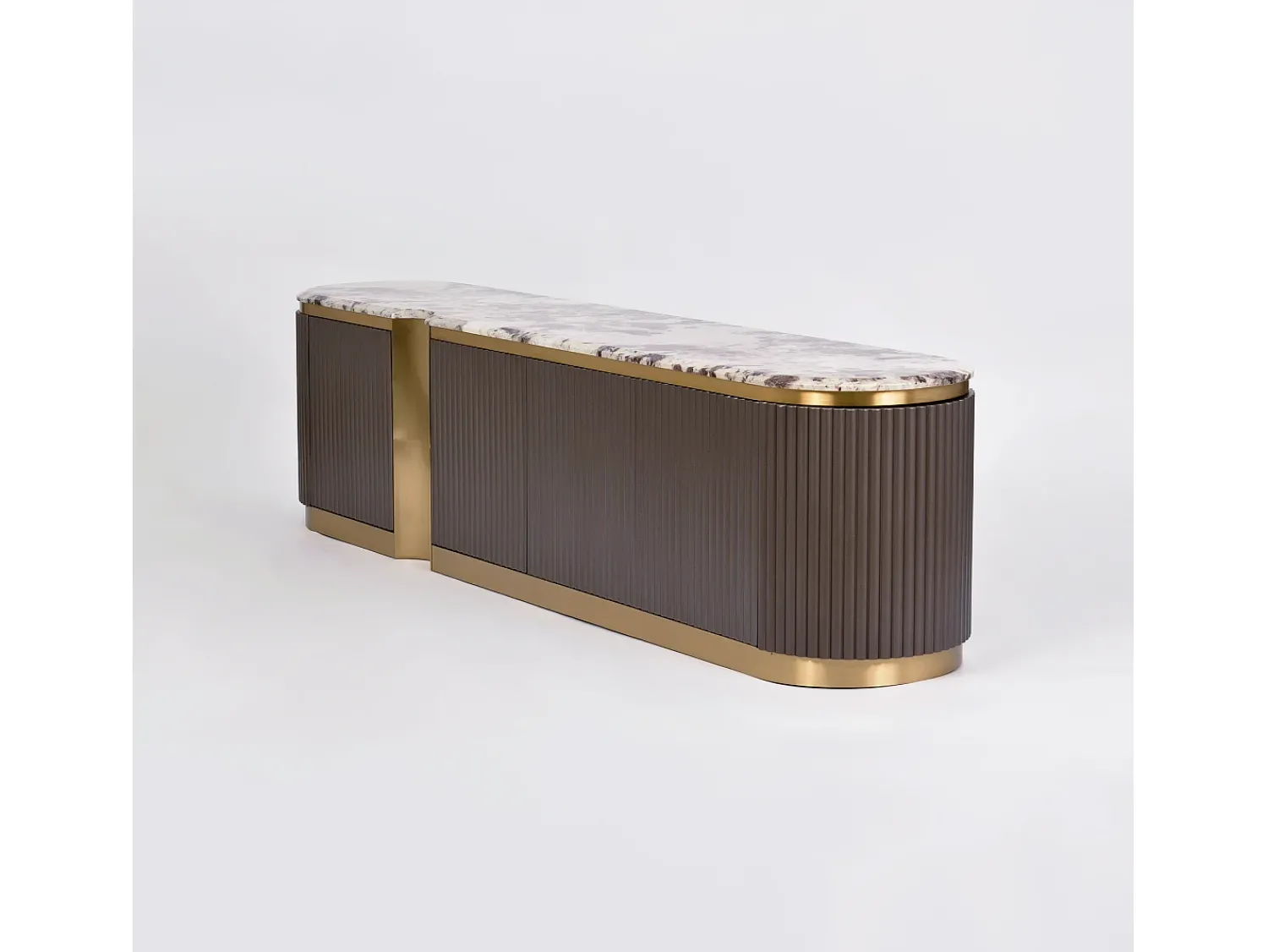 Aparador 200x50x40 cm cinza escuro Stilig ST916^ Móvel De Tv