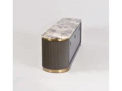 Aparador 200x50x40 cm cinza escuro Stilig ST916^ Móvel De Tv