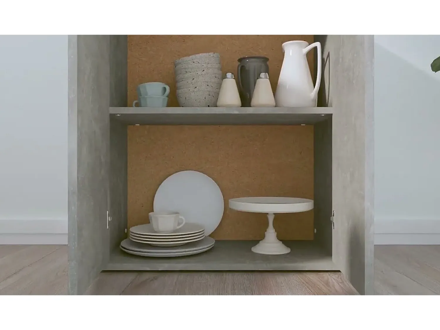 Prateleira|vidaxl Aparador 60x30x75 cm contraplacado cimento Cinzento