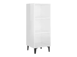 Prateleira*vidaxl Aparador 34,5x32,5x90 cm derivados de madeira brilhante Branco