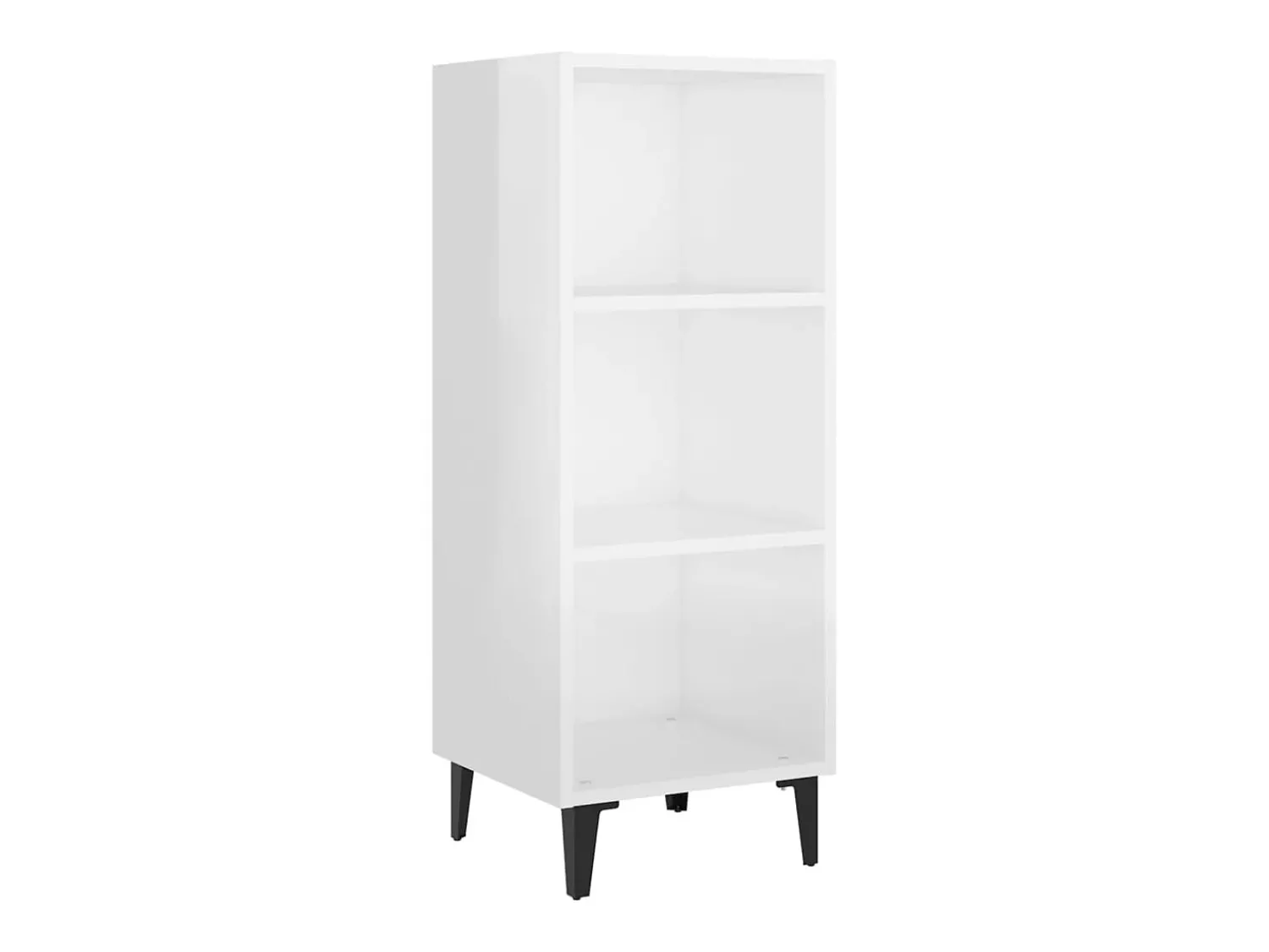 Prateleira*vidaxl Aparador 34,5x32,5x90 cm derivados de madeira brilhante Branco