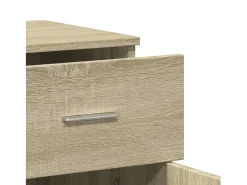 vidaxl Aparador 79x38x80 cm derivados de madeira carvalho sonoma^ Prateleira