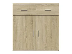 vidaxl Aparador 79x38x80 cm derivados de madeira carvalho sonoma^ Prateleira