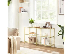 Consola* Aparador 130x30x73,3 cm Dourado