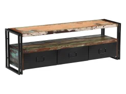Online Mobikasa Aparador/rack para TV design prático madeira maciça reciclada 120 cm 2502156 Castanho