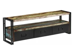 Online Mobikasa Aparador/rack para TV design prático madeira maciça reciclada 120 cm 2502156 Castanho