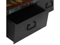 Online Mobikasa Aparador/rack para TV design prático madeira maciça reciclada 120 cm 2502156 Castanho